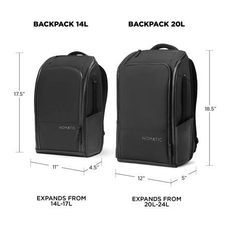 EDBK14-BLK-01_Nomatic_Backback14L_02_20LCompare Medidas Mochila para laptop 14L Nomatic