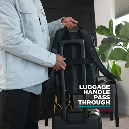 EDBK17-BLK-01_Nomatic_Backback14L_04_LuggagePass 20L sugerencia de uso Mochila Nomatic 20L Negra