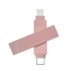 iXFlash Piodata Lightning - USB C Rosa