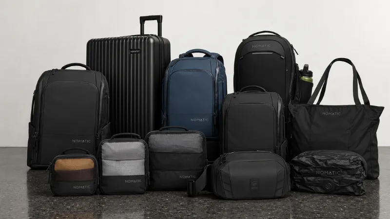 Colección Nomatic de mochilas, bolsas, maleta y organizadores